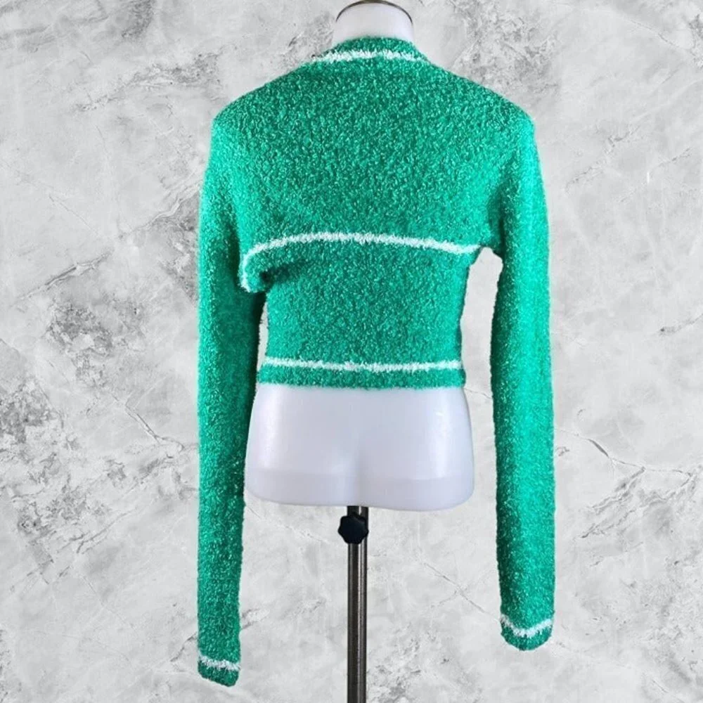 Lover and Friends Hailey Crop Sweater Set - Emerald